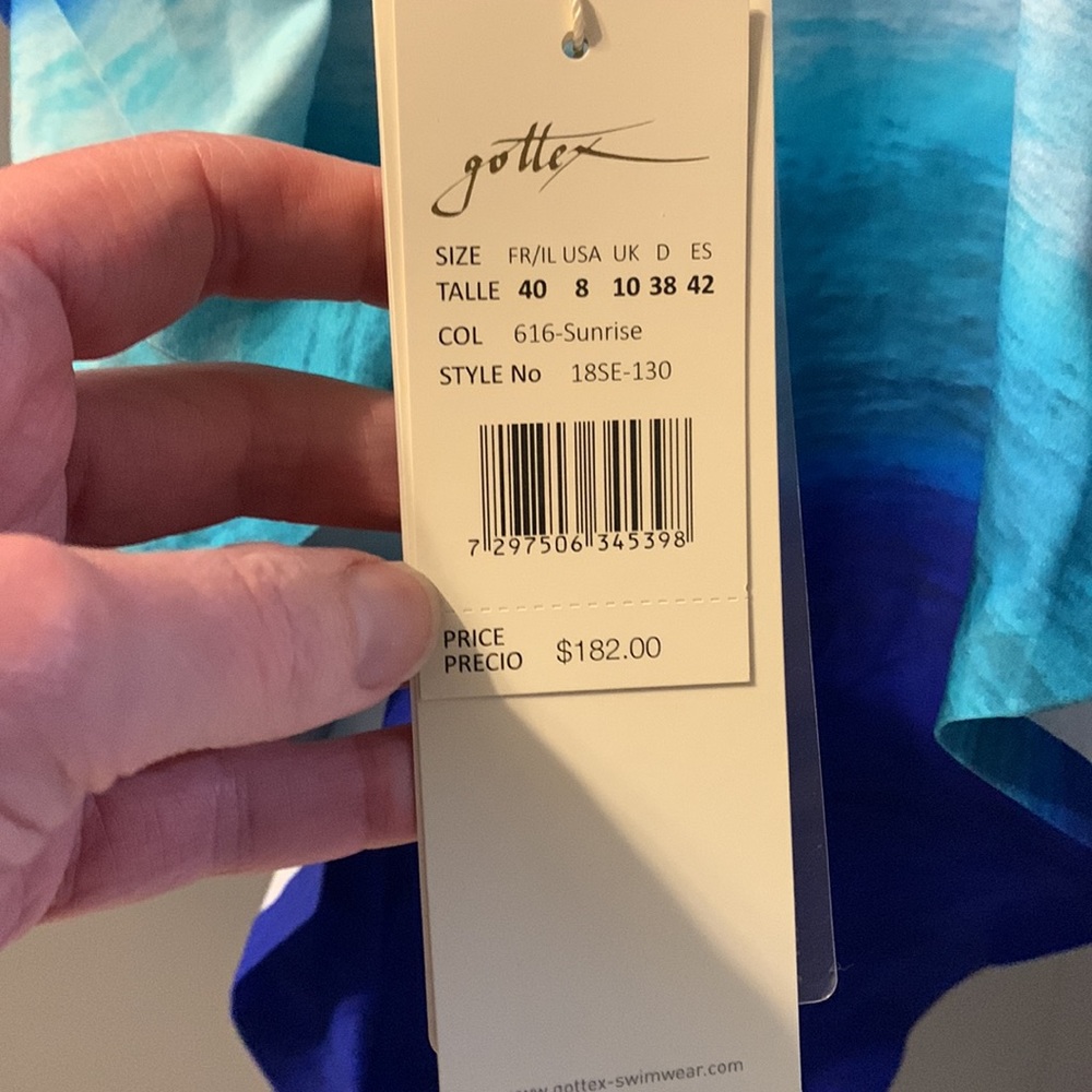 Gottex Sunrise Print Swimsuit size 8 - Picture 3 of 10